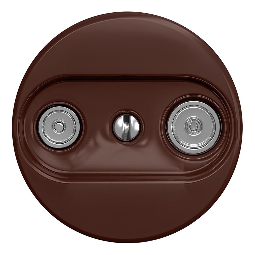 Kliklap - Vintage-abonnentuttag TV+R (continuous) brun