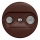 Kliklap - Vintage-abonnentuttag TV+R (continuous) brun