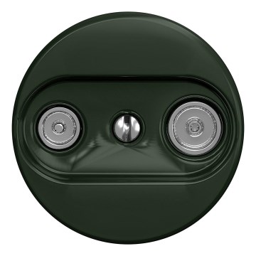 Kliklap - Vintage-abonnentuttag TV+R (continuous) utan ram grön