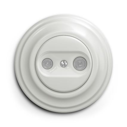 Kliklap - Vintage-abonnentuttag TV+R (continuous) vit