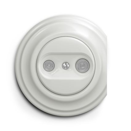 Kliklap - Vintage-abonnentuttag TV+R (continuous) vit