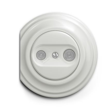 Kliklap - Vintage-abonnentuttag TV+R (continuous) vit