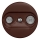 Kliklap - Vintage-abonnentuttag TV+R (terminal) brun