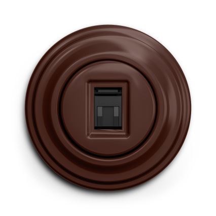 Kliklap - Vintage-datauttag brun
