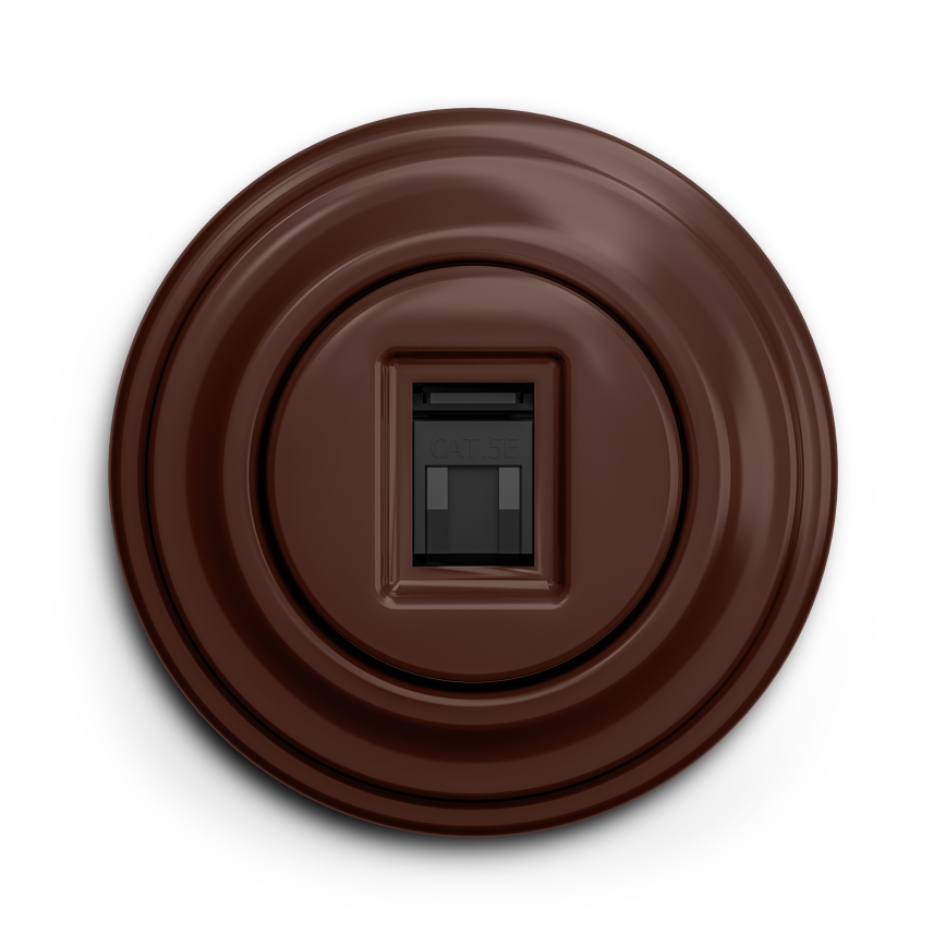 Kliklap - Vintage-datauttag brun