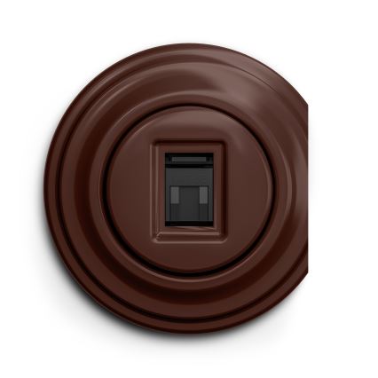 Kliklap - Vintage-datauttag brun