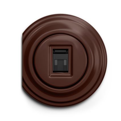 Kliklap - Vintage-datauttag brun