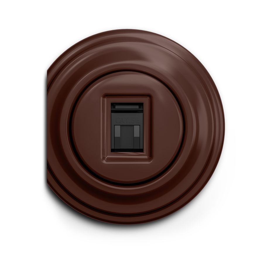 Kliklap - Vintage-datauttag brun