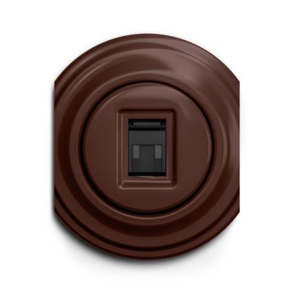 Kliklap - Vintage-datauttag brun