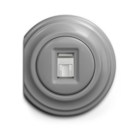 Kliklap - Vintage-datauttag grå