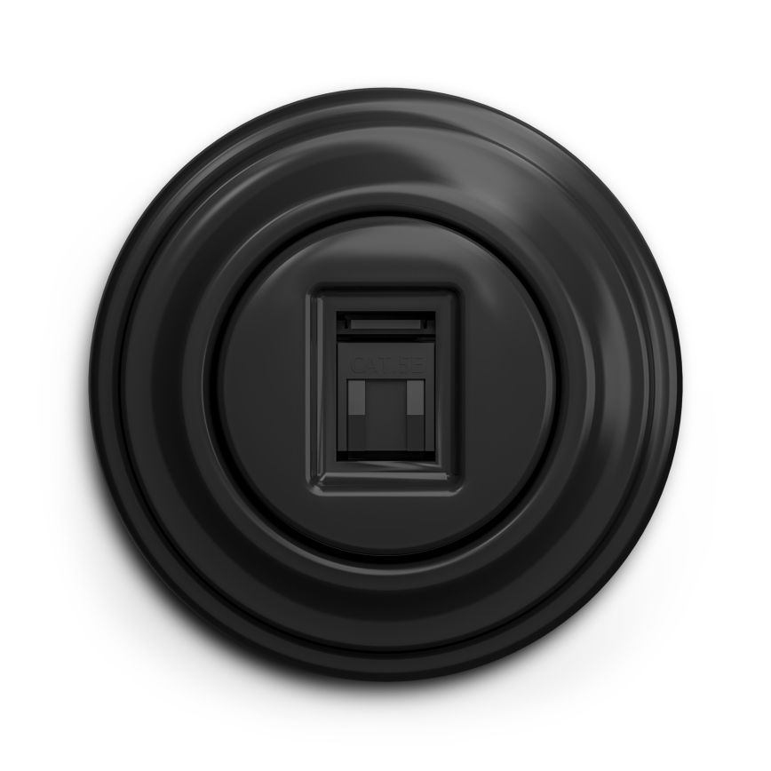 Kliklap - Vintage-datauttag svart