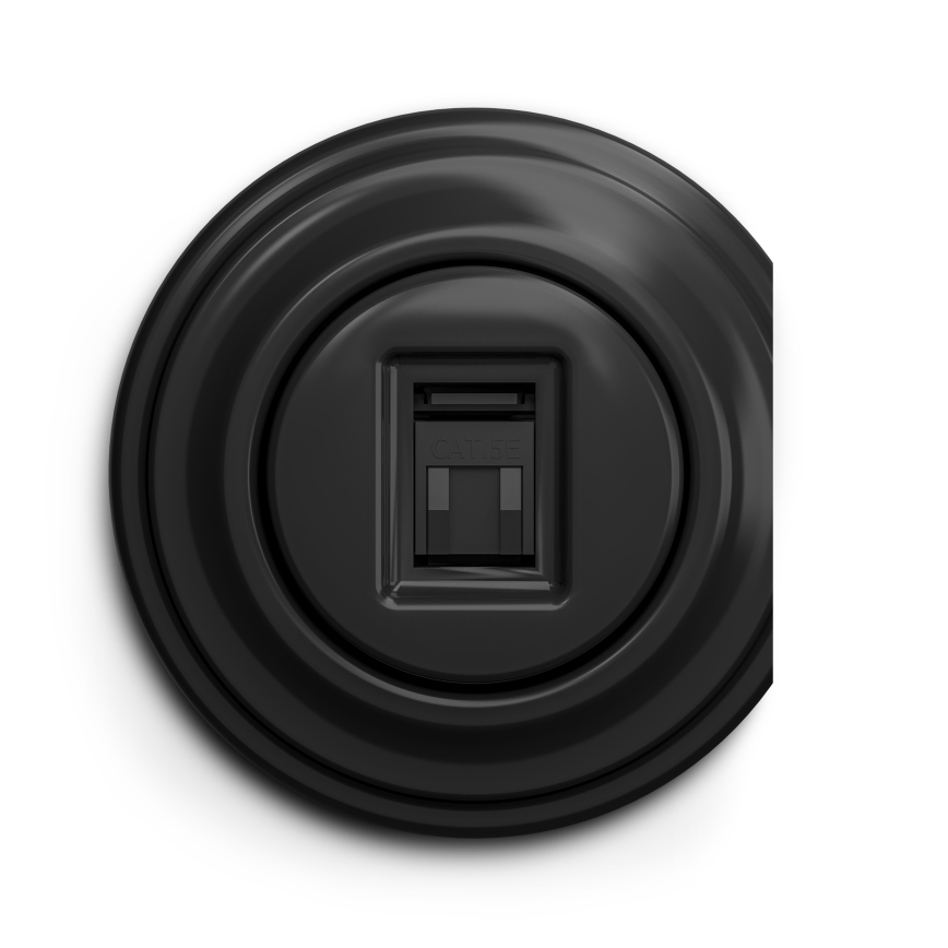 Kliklap - Vintage-datauttag svart