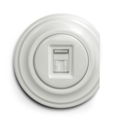 Kliklap - Vintage-datauttag vit