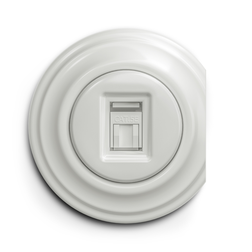 Kliklap - Vintage-datauttag vit