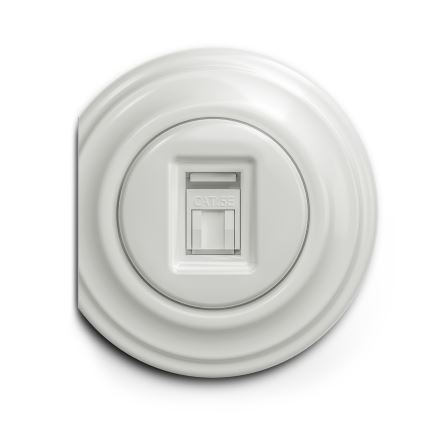 Kliklap - Vintage-datauttag vit