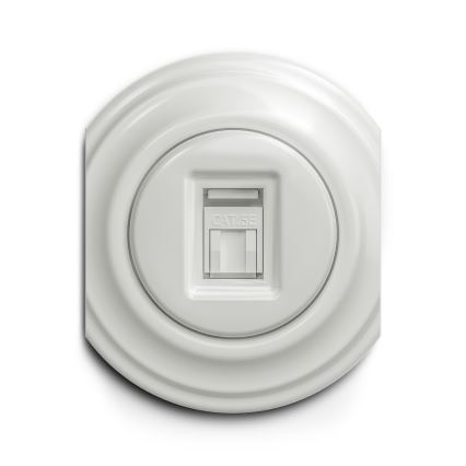 Kliklap - Vintage-datauttag vit