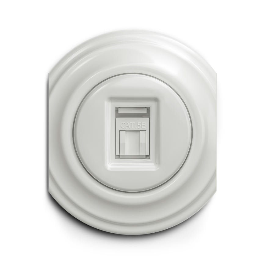 Kliklap - Vintage-datauttag vit