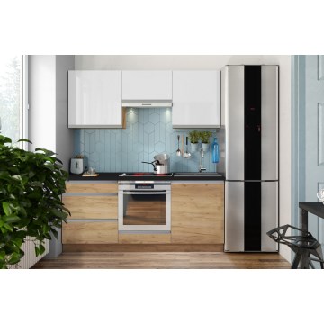 Köksenhet MARINA 180 cm ek craft/blankvit