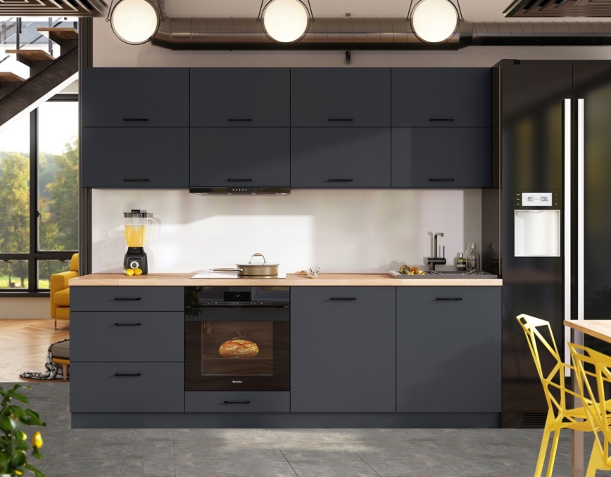 Köksinredning ELISE 240 cm grafit