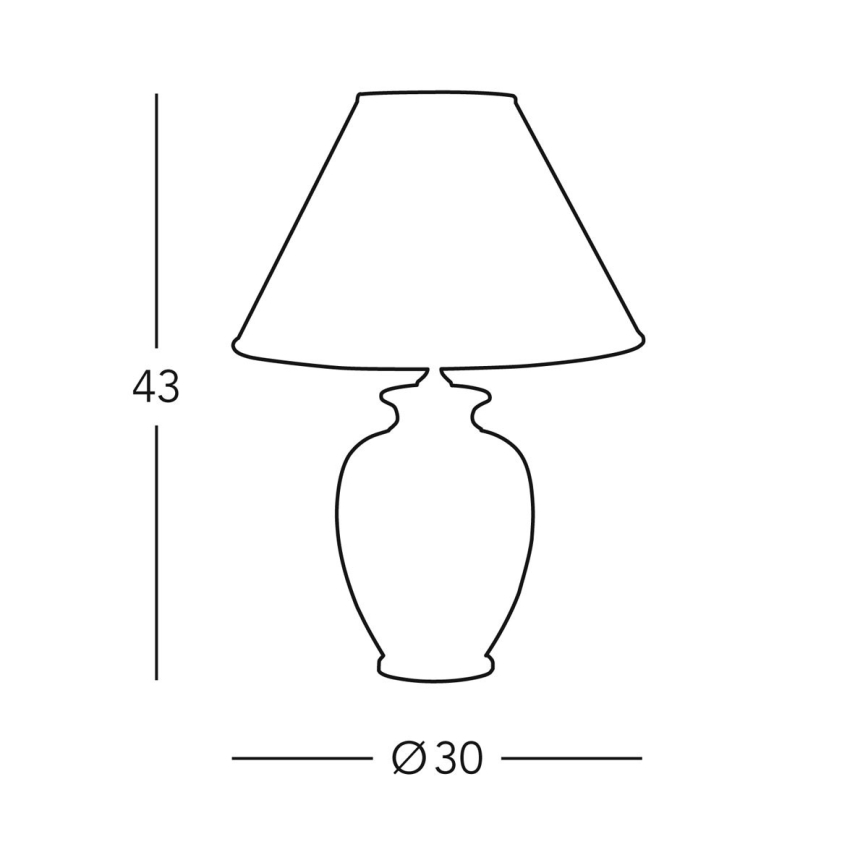 Kolarz 0014.70 - Bordslampa GIARDINO 1xE27/100W/230V pr. 30 cm