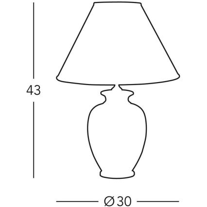 Kolarz 0014.73.6 - Bordslampa TLAVORIO 1xE27/100W/230V
