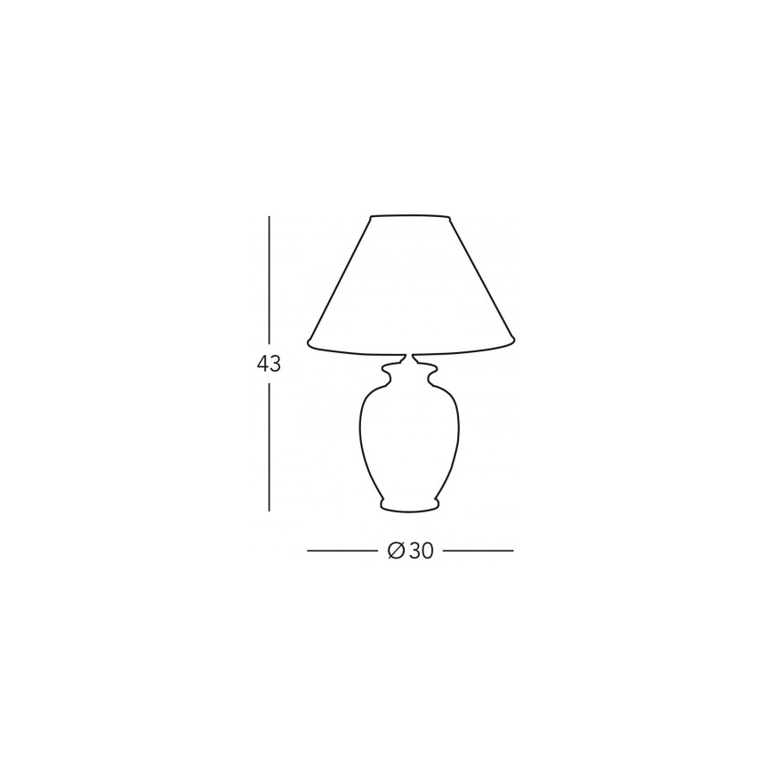 Kolarz 0014.73.7 - Bordslampa BORDEAUX 1xE27/100W/230V