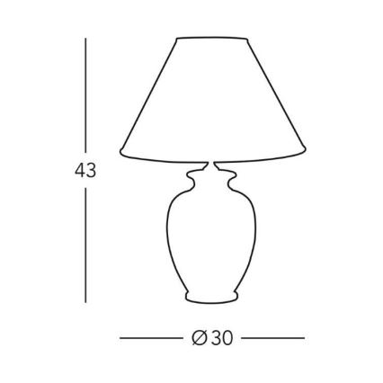Kolarz 0014.73 - Bordslampa GIARDINO 1xE27/100W/230V