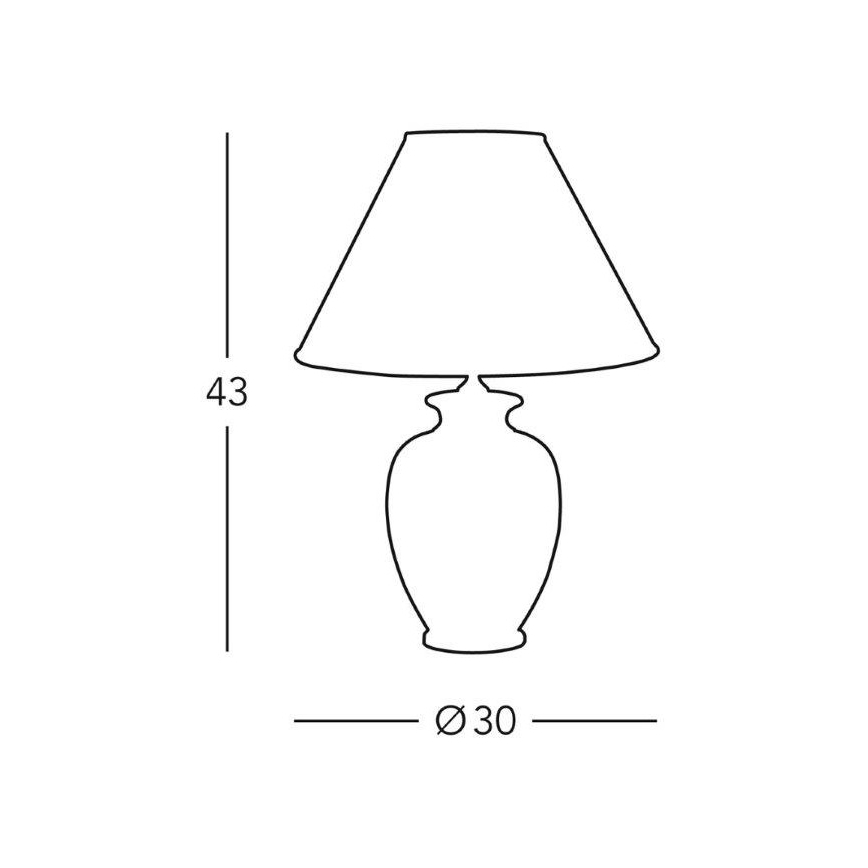 Kolarz 0014.73 - Bordslampa GIARDINO 1xE27/100W/230V
