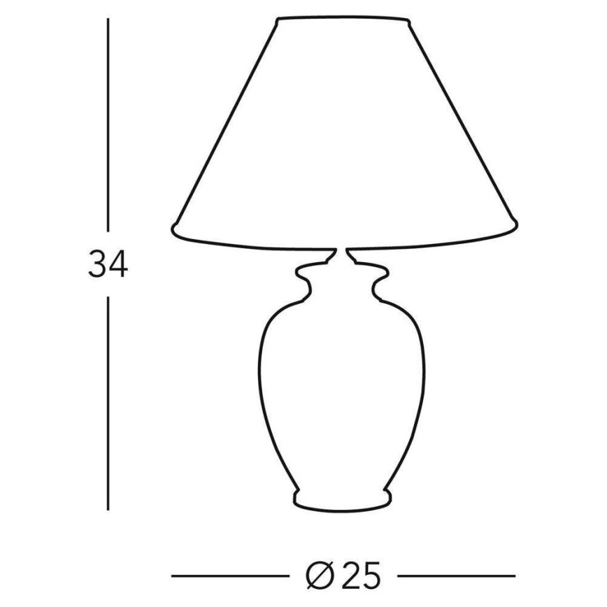 Kolarz 0014.73S.7 - Bordslampa GIARDINO 1xE27/100W/230V