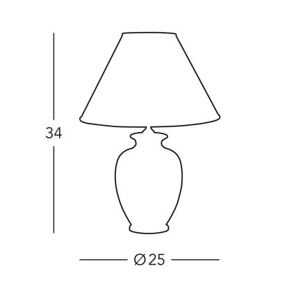Kolarz 0014.73S - Bordslampa GIARDINO 1xE27/60W/230V