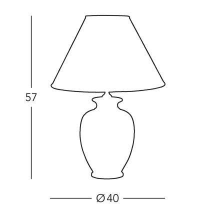 Kolarz 0014.74.4 - Bordslampa GIARDINO 1xE27/100W/230V beige