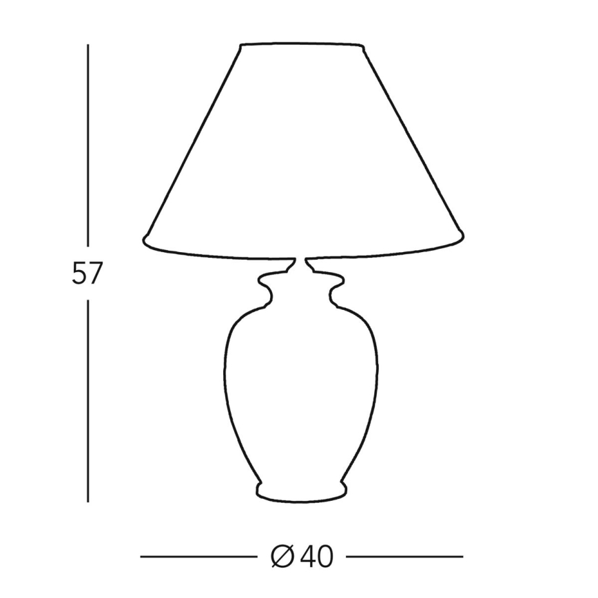 Kolarz 0014.74.4 - Bordslampa GIARDINO 1xE27/100W/230V beige