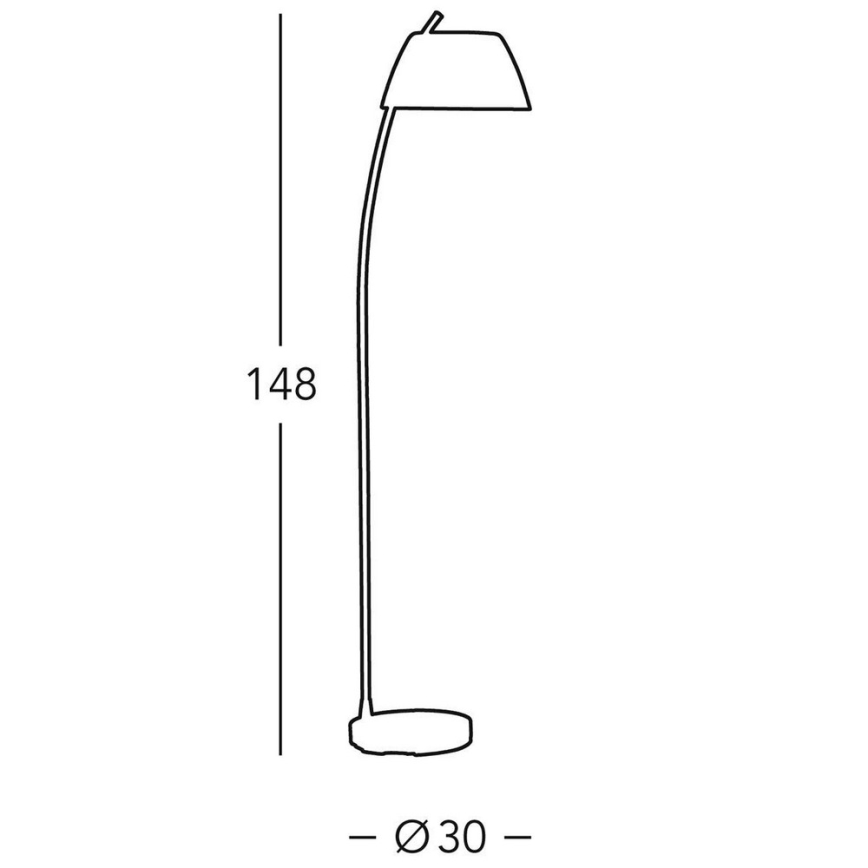 Kolarz 0051.41.6 - Golvlampa MALMÖ 1xE27/60W/230V
