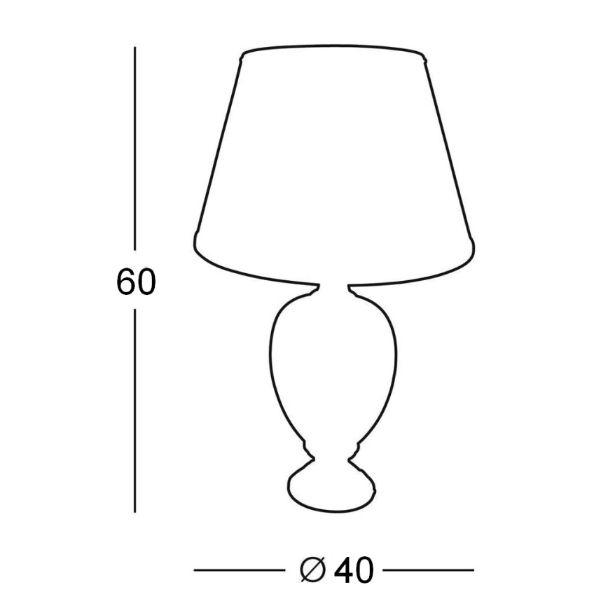 Kolarz 0094.70 - Bordslampa DAMASCO 1xE27/100W/230V