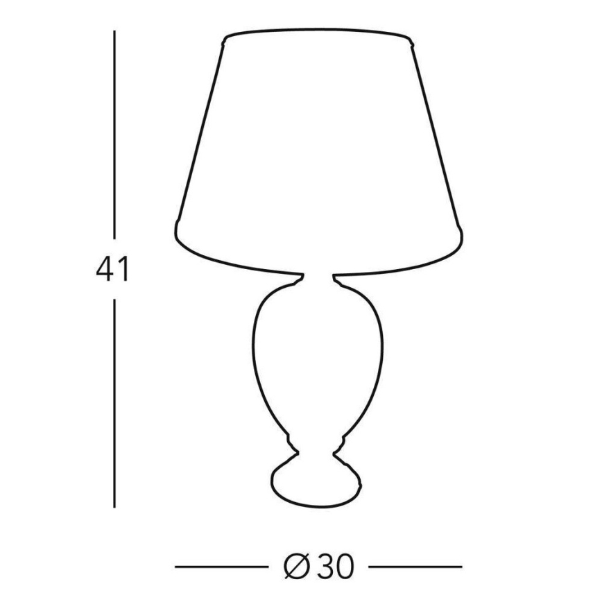 Kolarz 0094.70S - Bordslampa DAMASCO 1xE27/60W/230V