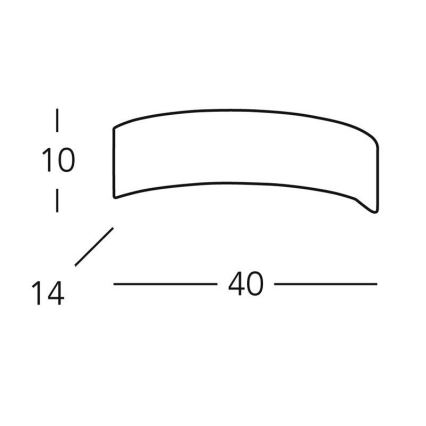 Kolarz 0291.61 - Väggbelysning ARCO 1xG9/48W/230V
