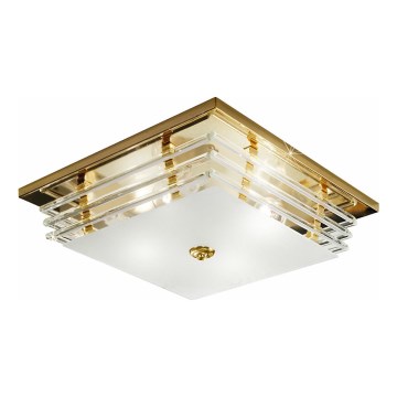 Kolarz 0342.14.3 - Taklampa ONTARIO 4xE27/60W/230V 24K guld