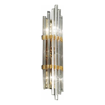 Kolarz 0342.62M.3 - Vägglampa ONTARIO 2xE14/40W/230V 41 cm 24K guld