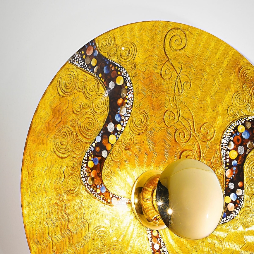 Kolarz 0365.61XL.V1.3 - Vägglampa LUNA 1xE27/100W/230V 24K guld
