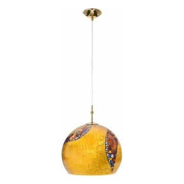 Kolarz 0392.31M.3.Ki.Au - Ljuskrona med textilsladd LUNA 1xE27/60W/230V 24K guld