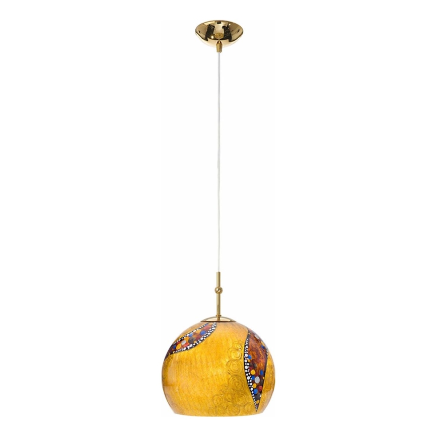 Kolarz 0392.31S.3.Ki.Au - Ljuskrona med textilsladd LUNA 1xE27/60W/230V 24K guld