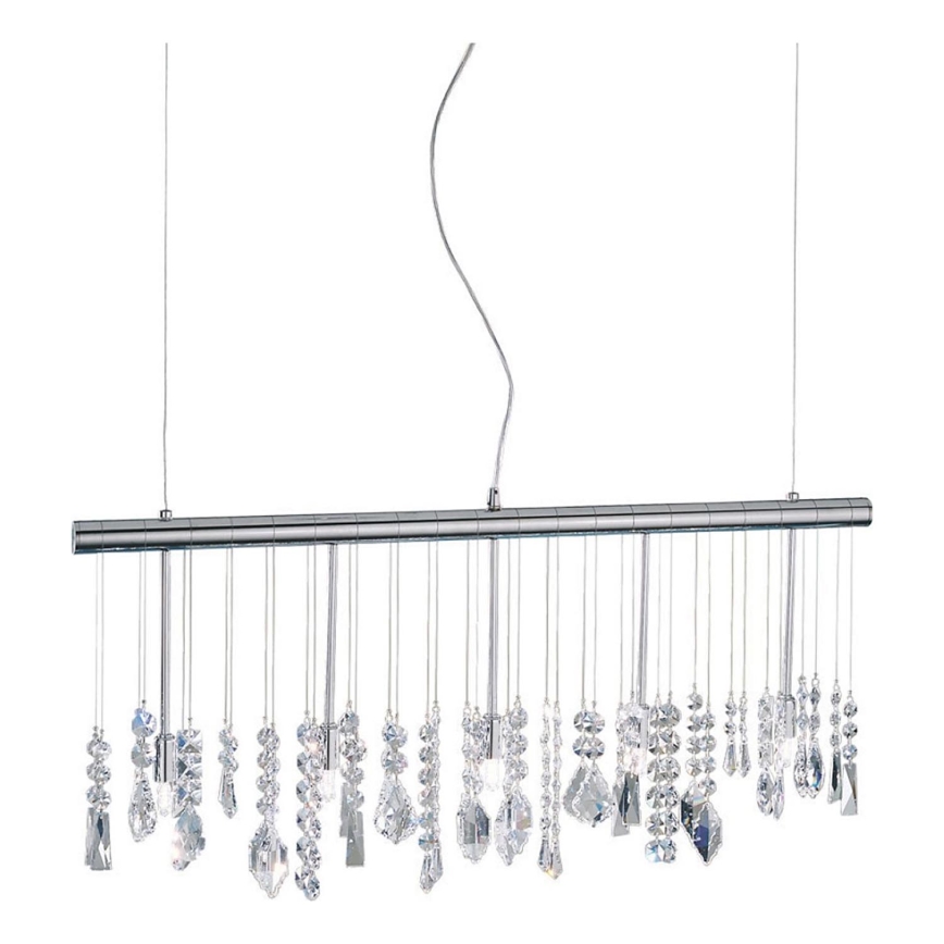 Kolarz 104.85.5 - Kristallkrona med textilsladd STRETTA 5xG9/40W/230V skinande krom