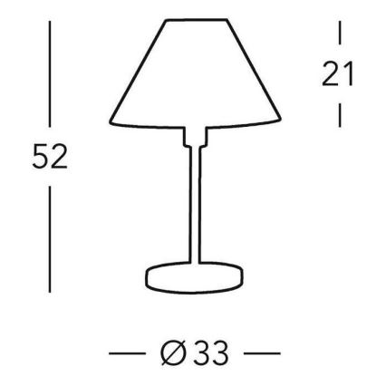 Kolarz 264.70.4 - Bordslampa HILTON 1xE27/60W/230V