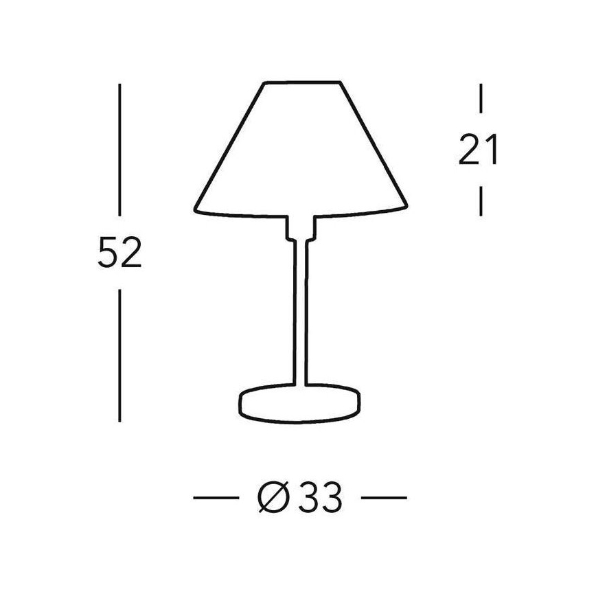 Kolarz 264.70.4 - Bordslampa HILTON 1xE27/60W/230V