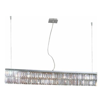 Kolarz 314.87.5 - Kristallkrona med textilsladd PRISMA 7xG9/25W/230V skinande krom