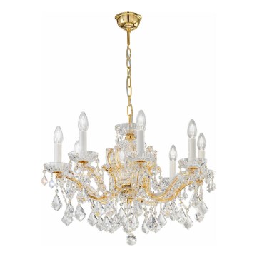 Kolarz 3149.88.3.KoT - Ljuskrona i kristal med kedja MARIA LOUISE 8xE14/40W/230V 24K guld