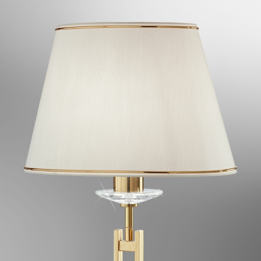 Kolarz 330.71.8C - Bordslampa i kristall IMPERIAL 1xE27/60W/230V guld/beige