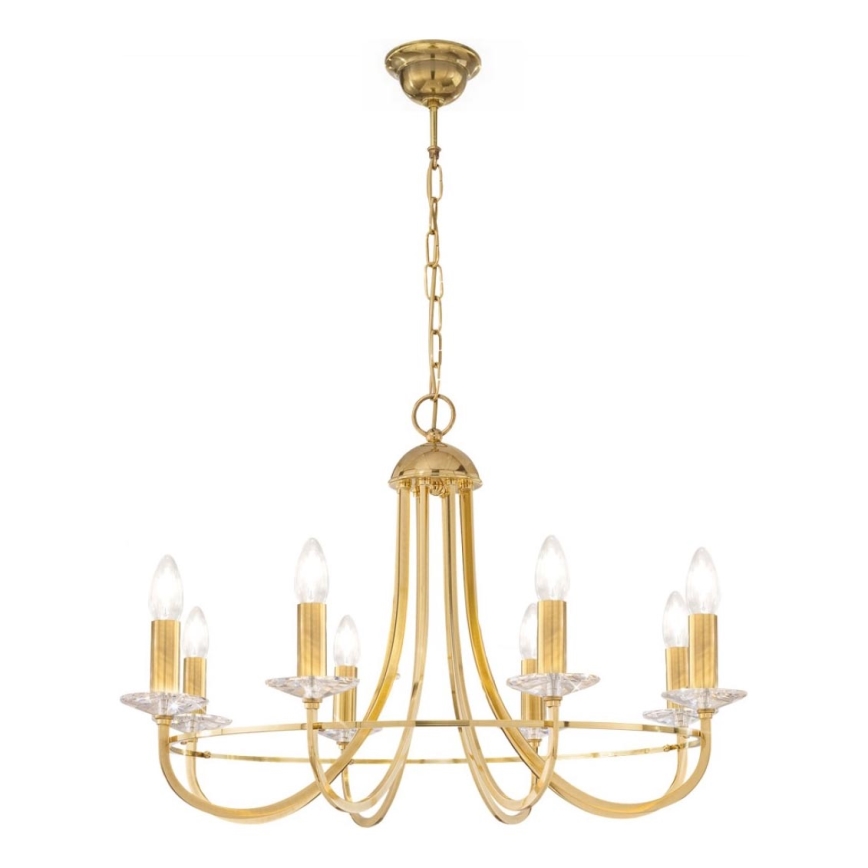 Kolarz 330.88.8C - Ljuskrona i kristal med kedja IMPERIAL 8xE14/60W/230V guld