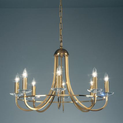 Kolarz 330.88.8C - Ljuskrona i kristal med kedja IMPERIAL 8xE14/60W/230V guld