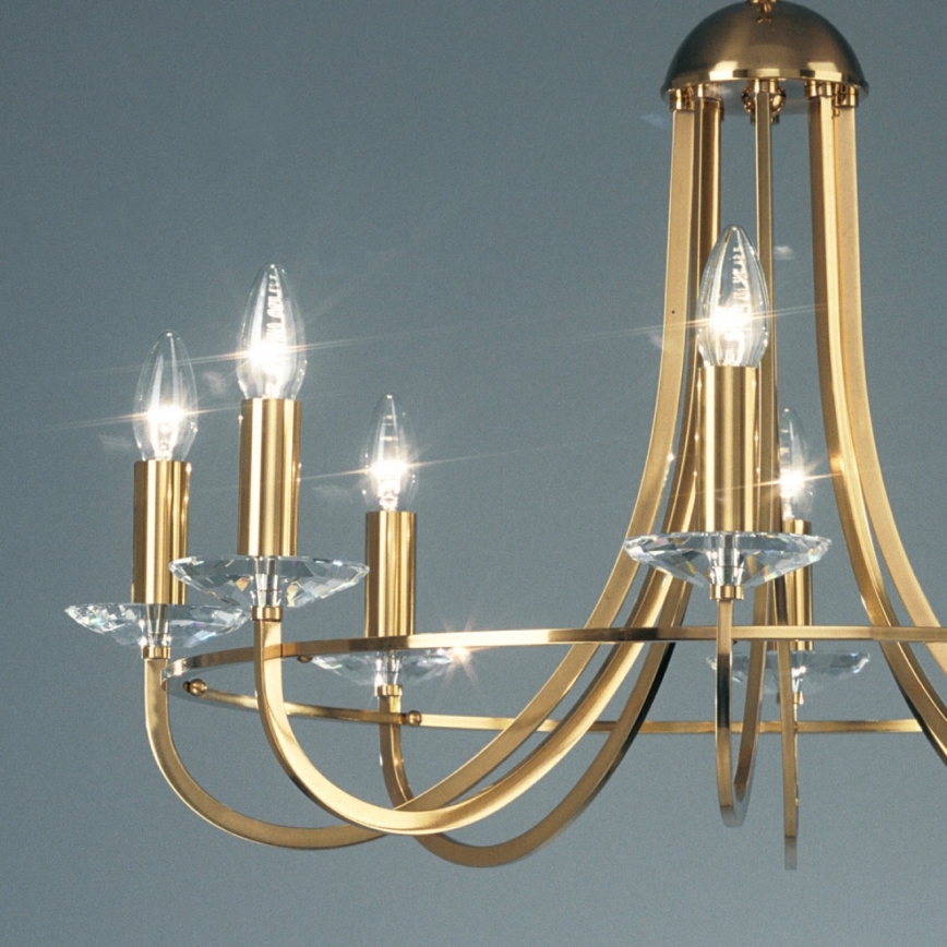 Kolarz 330.88.8C - Ljuskrona i kristal med kedja IMPERIAL 8xE14/60W/230V guld